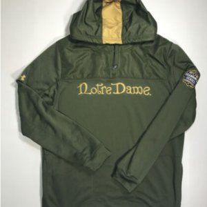 NOTRE DAME SHAMROCK SERIES HOODIE 1/4 ZIPPER by UNDER ARMOUR